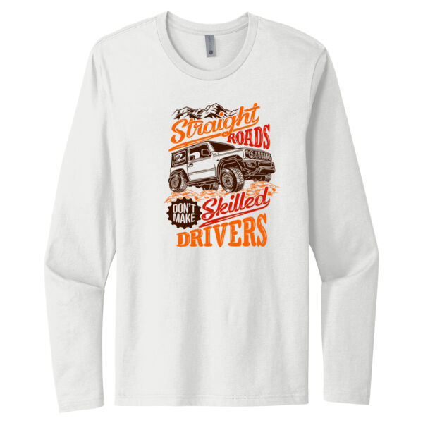 Straight Roads - Unisex Premium Cotton Long Sleeve T-Shirt Thumbnail