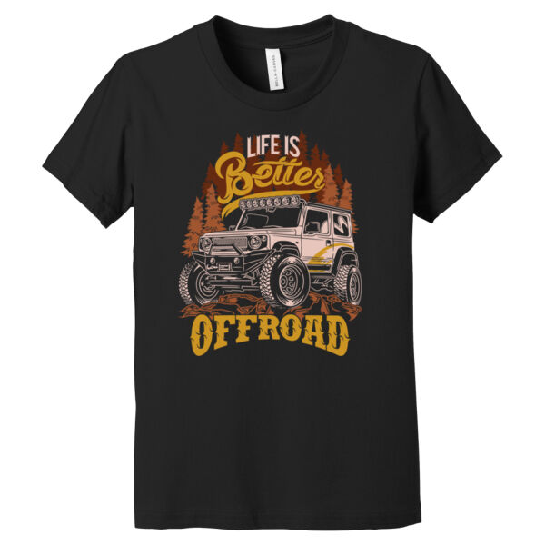 Life Is Better Off Road - Youth Jersey Short Sleeve Tee Thumbnail