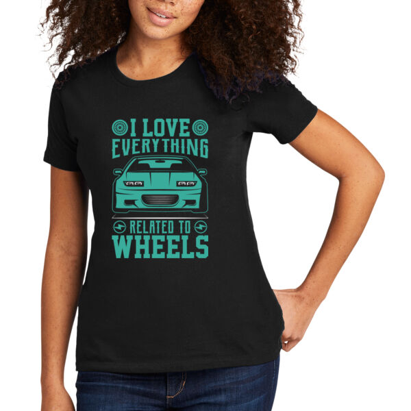 Everything Related to Wheels - Women's Premium Cotton T-Shirt Thumbnail