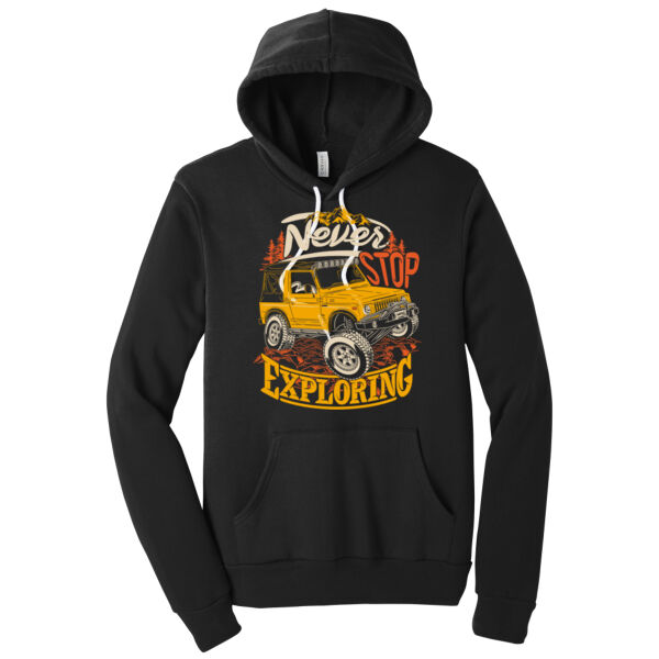 Never Stop Exploring - Unisex Premium Fleece Hooded Sweatshirt Thumbnail