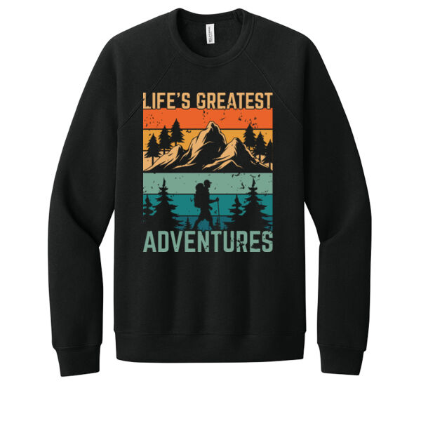Life's Greatest Adventures - Unisex Premium Fleece Crew Sweatshirt Thumbnail