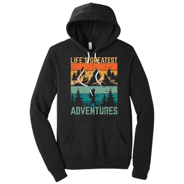 Life's Greatest Adventures - Unisex Premium Fleece Hooded Sweatshirt Thumbnail