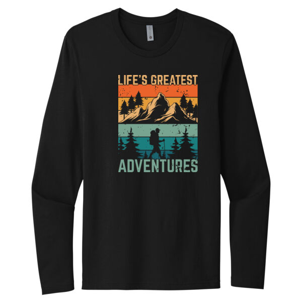 Life's Greatest Adventures - Unisex Premium Cotton Long Sleeve T-Shirt Thumbnail