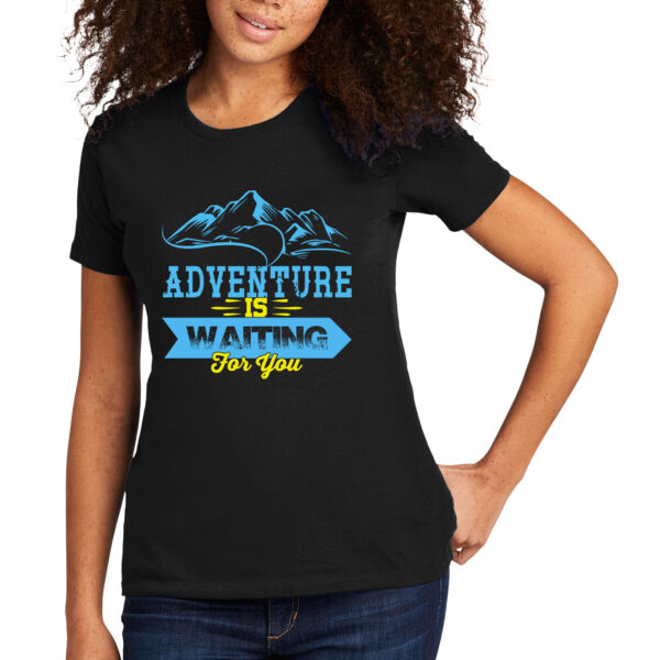 Adventure is Waiting - Women's Premium Cotton T-Shirt Thumbnail
