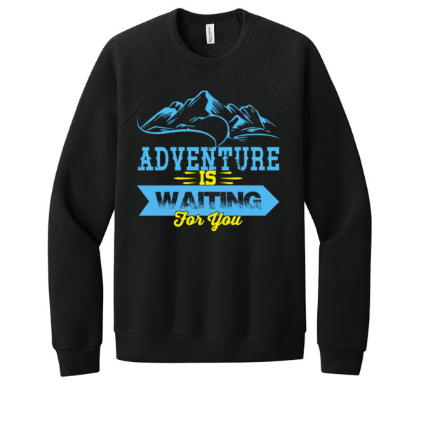 Adventure is Waiting - Unisex Premium Fleece Crew Sweatshirt Thumbnail