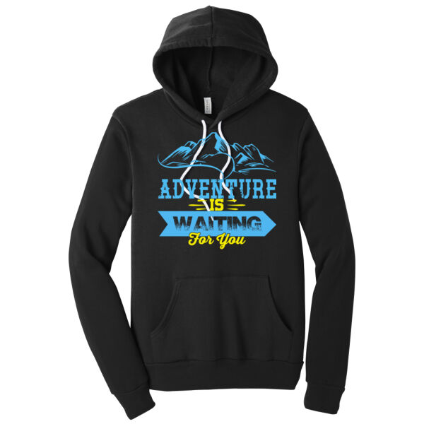 Adventure is Waiting - Unisex Premium Fleece Hooded Sweatshirt Thumbnail