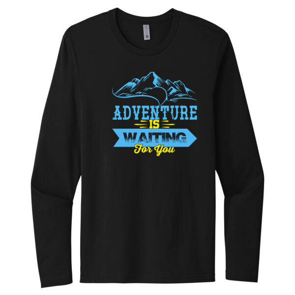 Adventure is Waiting - Unisex Premium Cotton Long Sleeve T-Shirt Thumbnail