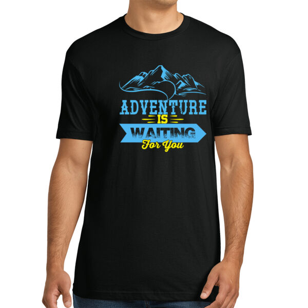 Adventure is Waiting - Unisex Premium Cotton T-Shirt Thumbnail
