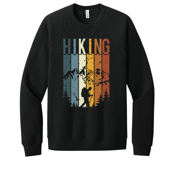 Hiking - Unisex Premium Fleece Crew Sweatshirt Thumbnail