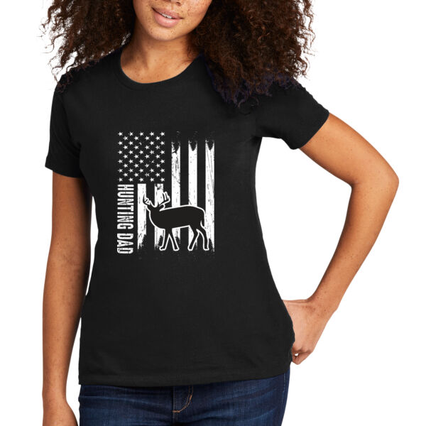 Hunting Dad - Women's Premium Cotton T-Shirt Thumbnail