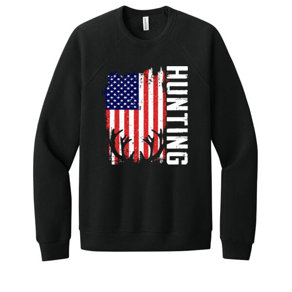 USA Hunting - Unisex Premium Fleece Crew Sweatshirt Thumbnail