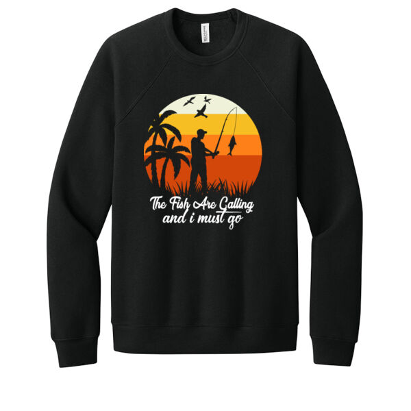 The Fish Are Calling - Unisex Premium Fleece Crew Sweatshirt Thumbnail