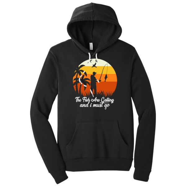 The Fish Are Calling - Unisex Premium Fleece Hooded Sweatshirt Thumbnail