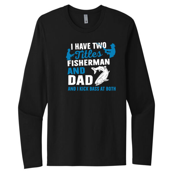 Fisherman and Dad - Unisex Premium Cotton Long Sleeve T-Shirt Thumbnail