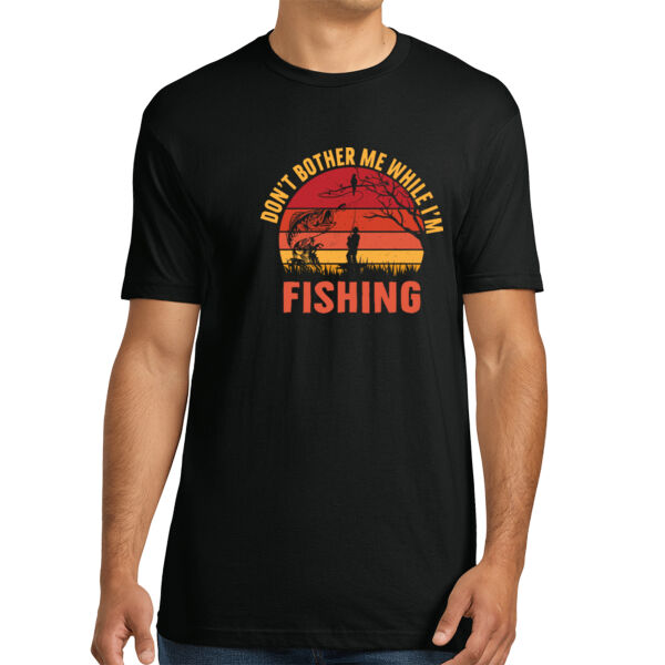 Don't Bother Me While Fishing - Unisex Premium Cotton T-Shirt Thumbnail