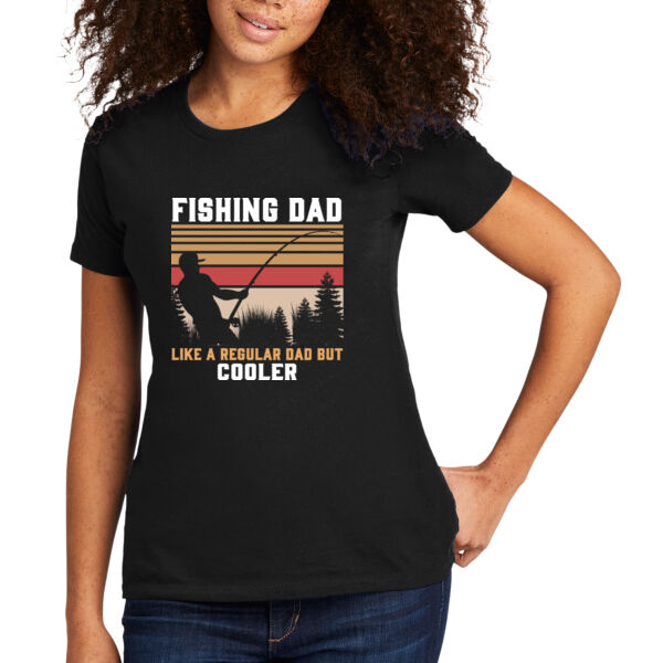 Fishing Dad - Women's Premium Cotton T-Shirt Thumbnail
