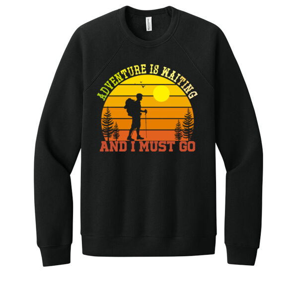 Adventure Is Calling - Unisex Premium Fleece Crew Sweatshirt Thumbnail