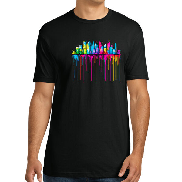 Colorful City - Unisex Premium Cotton T-Shirt Thumbnail