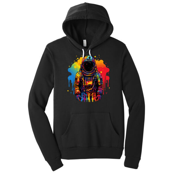 Colorful Spaceman - Unisex Premium Fleece Hooded Sweatshirt Thumbnail