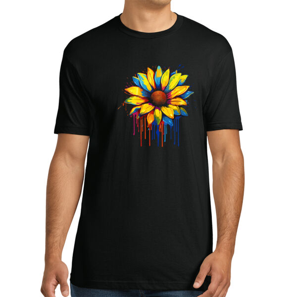 Colorful Sunflower - Unisex Premium Cotton T-Shirt Thumbnail