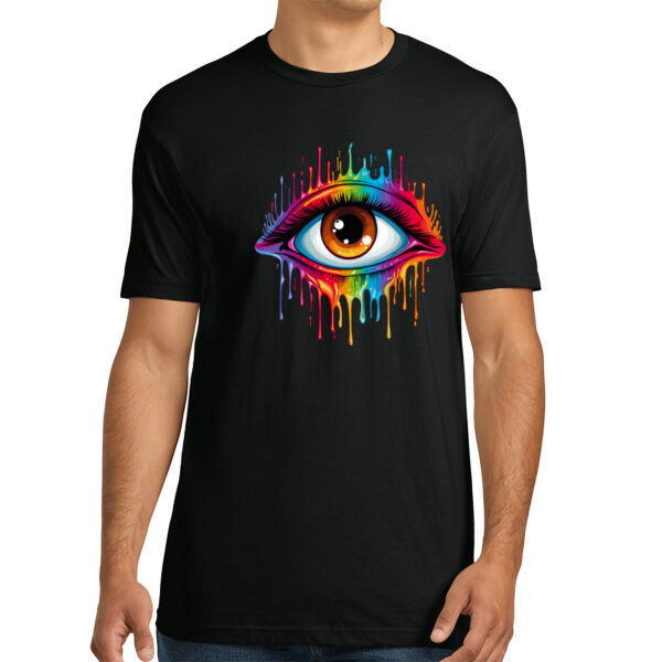 Colorful Eye - Unisex Premium Cotton T-Shirt Thumbnail