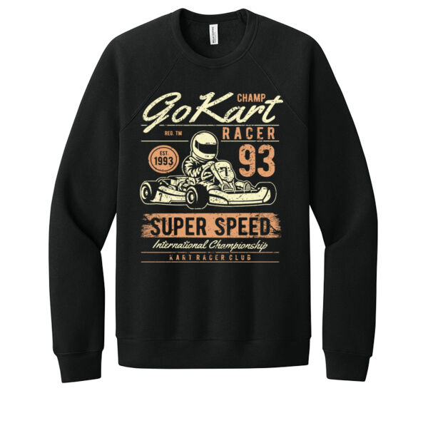 Go Kart Racer - Unisex Premium Fleece Crew Sweatshirt Thumbnail