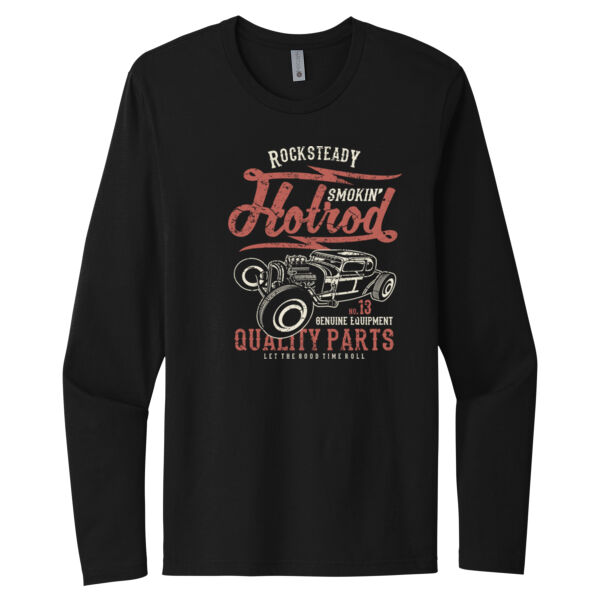 Smokin Hotrod - Unisex Premium Cotton Long Sleeve T-Shirt Thumbnail