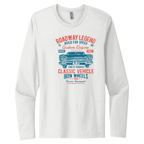 Roadway Legend - Unisex Premium Cotton Long Sleeve T-Shirt Thumbnail