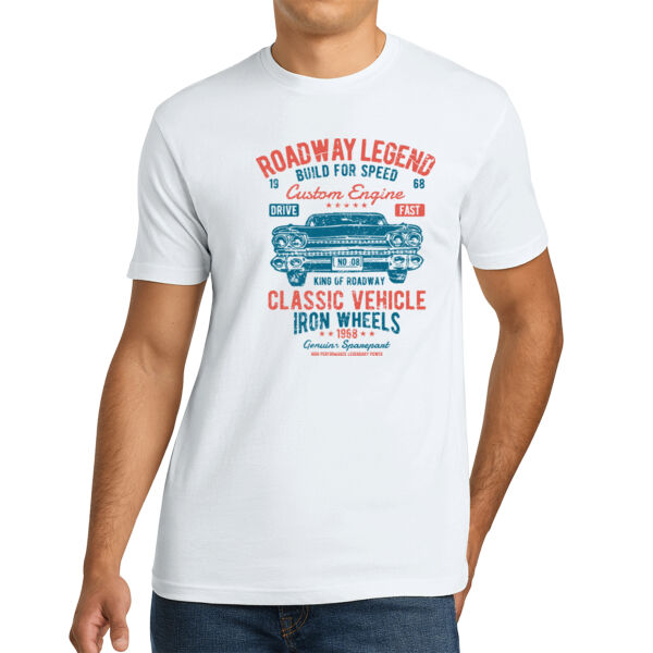 Roadway Legend - Unisex Premium Cotton T-Shirt Thumbnail