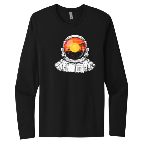 Astro Beach - Unisex Premium Cotton Long Sleeve T-Shirt Thumbnail