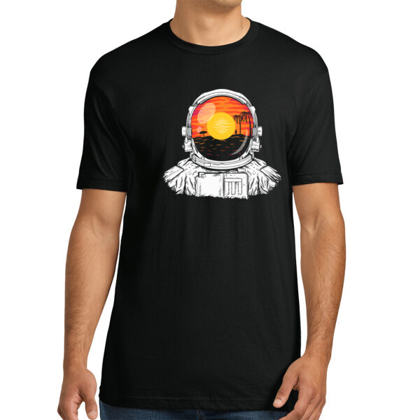 Astro Beach - Unisex Premium Cotton T-Shirt Thumbnail