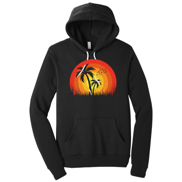 Summer Sunset - Unisex Premium Fleece Hooded Sweatshirt Thumbnail
