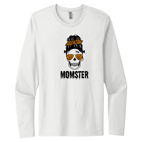 Momster Skeleton - Unisex Premium Cotton Long Sleeve T-Shirt Thumbnail