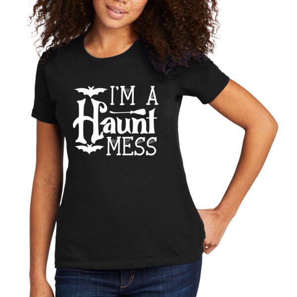 I'm a Haunt Mess - Women's Premium Cotton T-Shirt Thumbnail