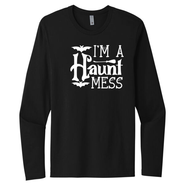 I'm a Haunt Mess - Unisex Premium Cotton Long Sleeve T-Shirt Thumbnail