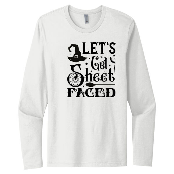 Let's Get Sheet Faced - Unisex Premium Cotton Long Sleeve T-Shirt Thumbnail