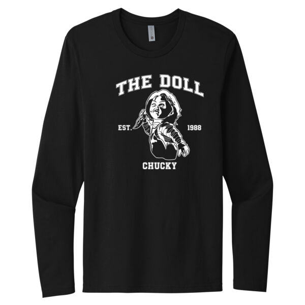 Chucky Est. 1988 - Unisex Premium Cotton Long Sleeve T-Shirt Thumbnail