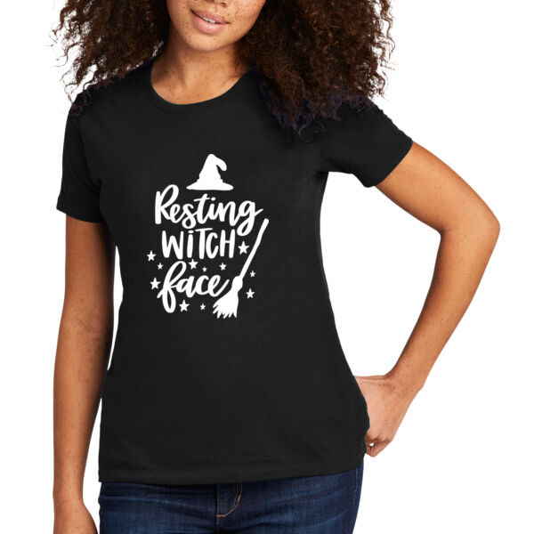 Resting Witch Face - Women's Premium Cotton T-Shirt Thumbnail