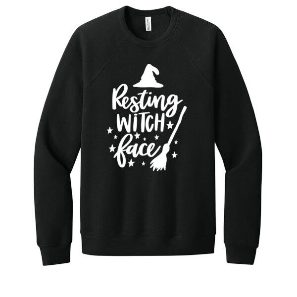 Resting Witch Face - Unisex Premium Fleece Crew Sweatshirt Thumbnail