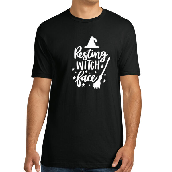 Resting Witch Face - Unisex Premium Cotton T-Shirt Thumbnail