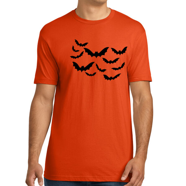 Halloween Bats - Unisex Premium Cotton T-Shirt Thumbnail