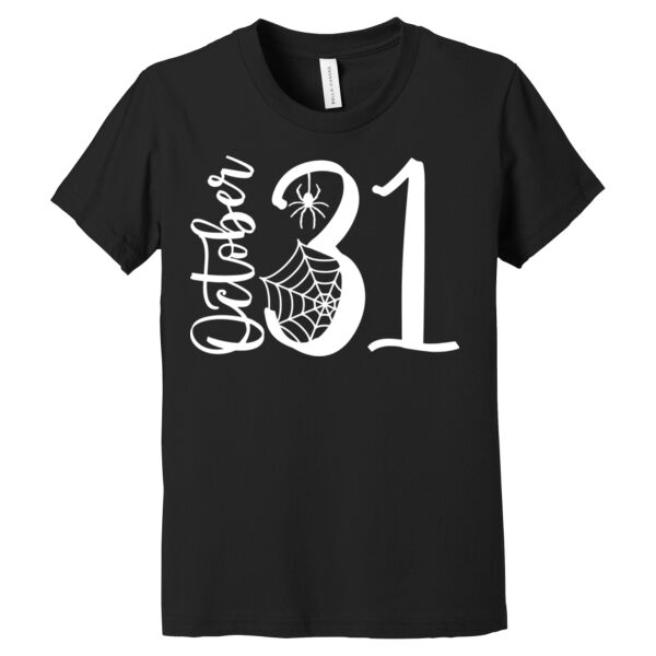 October 31 Spider - Youth Jersey Short Sleeve Tee Thumbnail