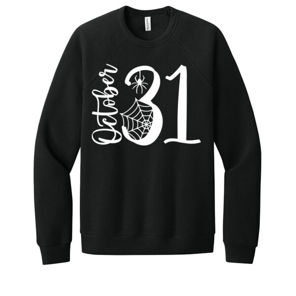 October 31 Spider - Unisex Premium Fleece Crew Sweatshirt Thumbnail