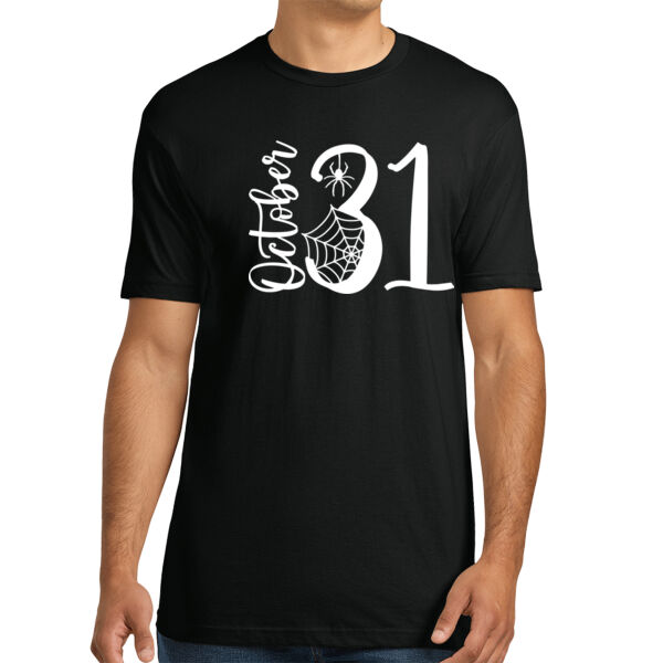 October 31 Spider - Unisex Premium Cotton T-Shirt Thumbnail