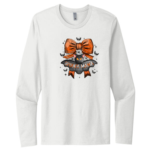Spooky Mama - Unisex Premium Cotton Long Sleeve T-Shirt Thumbnail
