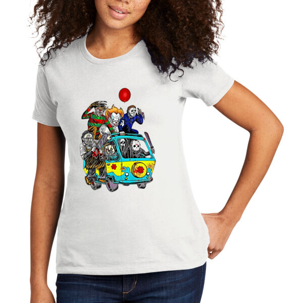 Horror Friends - Women's Premium Cotton T-Shirt Thumbnail