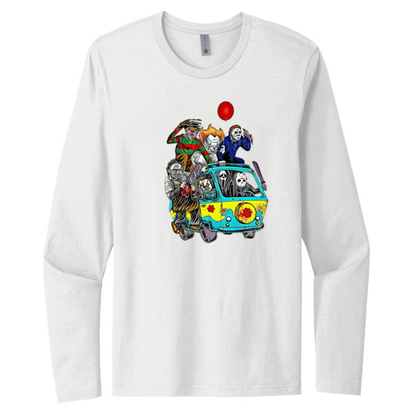 Horror Friends - Unisex Premium Cotton Long Sleeve T-Shirt Thumbnail