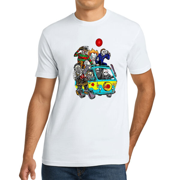 Horror Friends - Unisex Premium Cotton T-Shirt Thumbnail