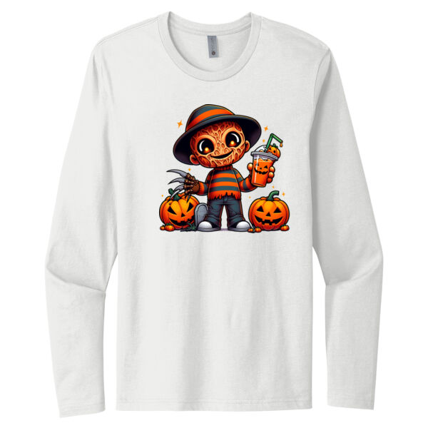 Happy Freddy Krueger - Unisex Premium Cotton Long Sleeve T-Shirt Thumbnail