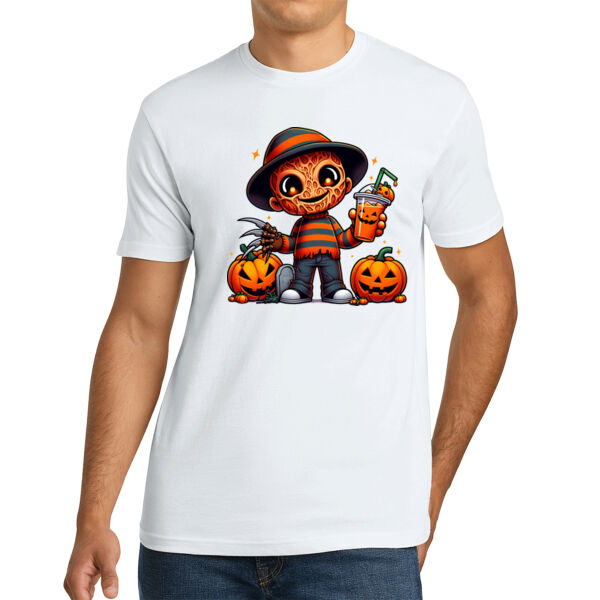 Happy Freddy Krueger - Unisex Premium Cotton T-Shirt Thumbnail